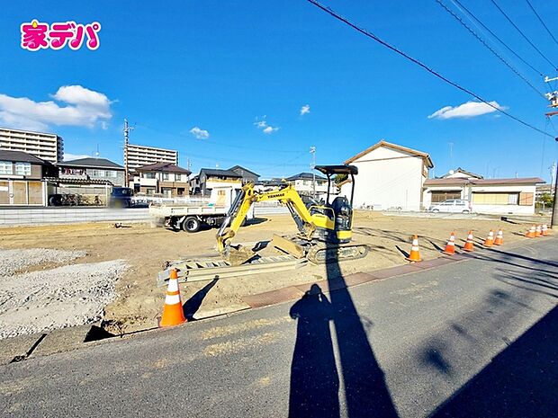 建築予定地です。ご見学希望のお客様につきましては同型同仕様の物件にご案内いたします