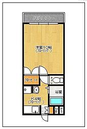 イー.エル.ケイ大名ビル 1Kの間取図画像