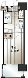 サヴォイル・パシフィーク 1Kの間取図画像