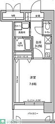 アクタス西公園アーバル 1Kの間取図画像