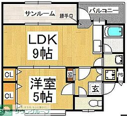 白石第2アパート 4階