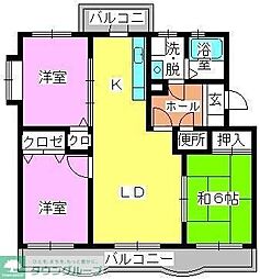 グランシェル城南 2階/202