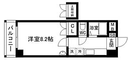 ロイヤル天神南200 1Kの間取図画像