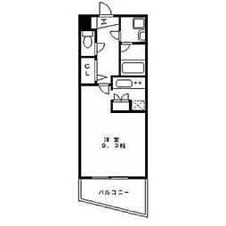 ラセット天神 ワンルームの間取図画像