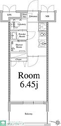 エンクレスト天神LIFE 1Kの間取図画像