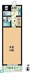 アイレックス南天神 1Kの間取図画像