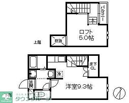 ロザリオカーサ7 ワンルームの間取図画像