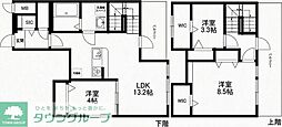 MODERN EIGHT高宮lieto 3LDKの間取図画像