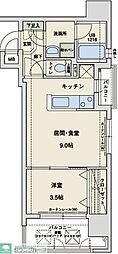 アクタス大手門2 1LDKの間取図画像
