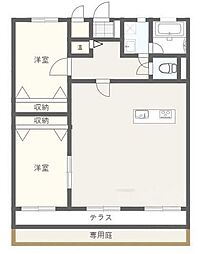 間取図画像 2LDK