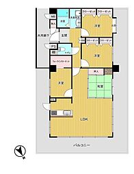 ハウスユマニテ今宿 4LDKの間取図画像