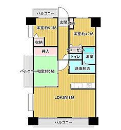 三愛シティライフ今宿駅2 3LDKの間取図画像