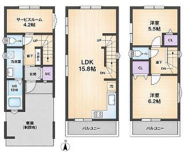 間取りを拡大表示
