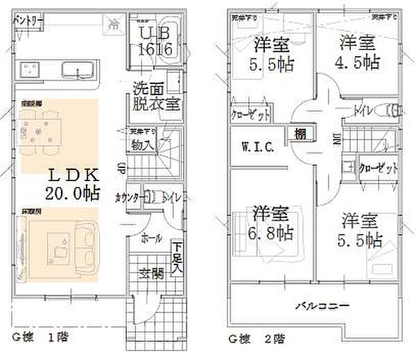 間取りを拡大表示