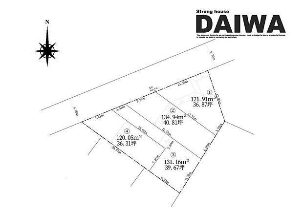 ■全体区画図■大和建設では、24時間NETから来店予約・モデルハウス見学もご予約受付中♪お気軽にご相談ください！