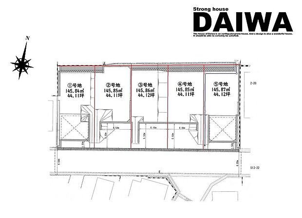 ■全体区画図■大和建設では、24時間NETから来店予約・モデルハウス見学もご予約受付中♪お気軽にご相談ください!