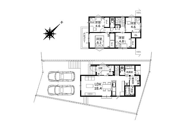 ■間取り図■家事ラク導線の良い間取り♪収納たっぷりで整理整頓もしやすく快適に過ごせます!