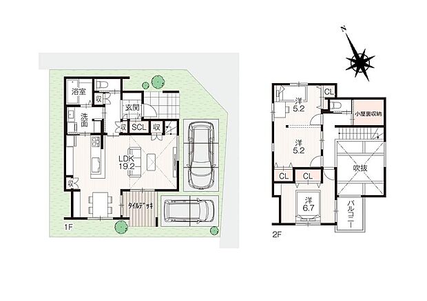 ■間取り図■快適な導線と陽当たりの良いお家♪