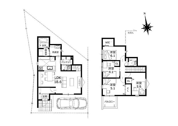 ■間取り図■要所に収納力があり使い勝手の良いお家♪