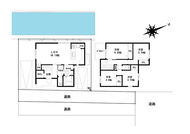 ■間取り図■各所に収納スペースを設けており整理整頓しやすい快適なお家!