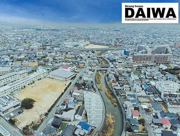 ■航空写真■駅・小学校・お買い物施設も徒歩圏内に整った充実の環境！