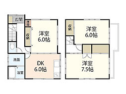 相田6丁目ハウス 3DKの間取り