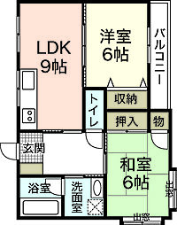間取図画像 2LDK
