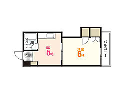 田村ビル 1DKの間取図画像