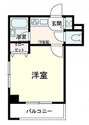 GRADO鶴見 2階1Kの間取り