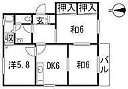 間取図画像 3DK