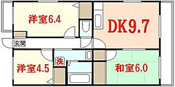 ノネット東野 3DKの間取図画像
