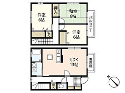 サニースクエアＡ棟 1階3LDKの間取り