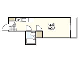 うしおマンション ワンルームの間取図画像