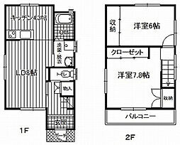 メゾネットＮＩＳＨＩＭＯＴＯ 2LDKの間取り