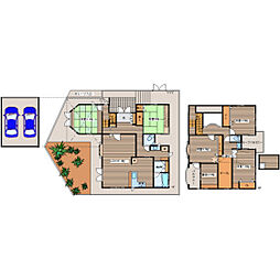 瀬戸ハイム2丁目貸家 4SLDKの間取り