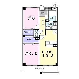 間取図画像 2LDK