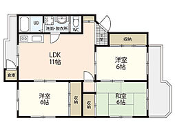 さっぽろビル 3LDKの間取図画像