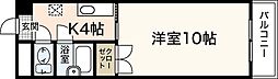 YZB.L.D大町東 1Kの間取図画像