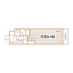 WingS・T・K 1Kの間取図画像