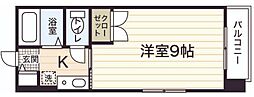 白島森野ビル 1Kの間取図画像
