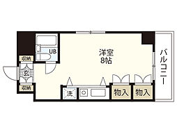 よつば ワンルームの間取図画像
