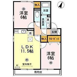 フィアホイザードリット 2LDKの間取図画像