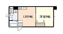 立石ビル 1LDKの間取図画像