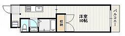 ソシア・ガーデン 1Kの間取図画像