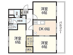 ブルーマウンテンフラワー通り 3DKの間取図画像