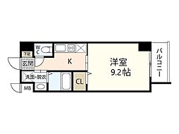 S-RESIDENCE宇品5丁目1 1Kの間取図画像