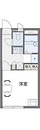 レオパレス安東 1Kの間取図画像
