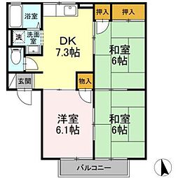 フレグランス広 3DKの間取図画像