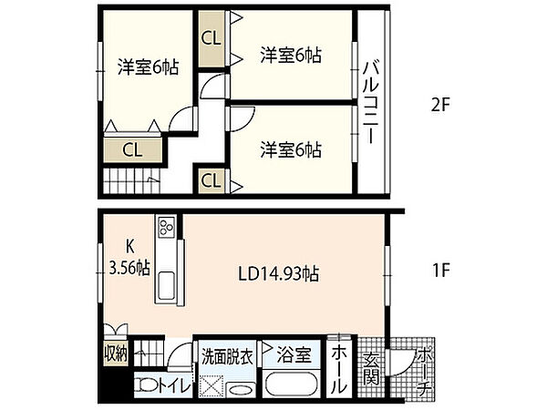 同じ建物の物件間取り写真 - ID:234022592444