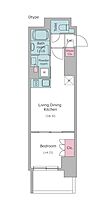 レジディア亀戸プレイス 305 ｜ 東京都江東区亀戸4丁目18-3（賃貸マンション1LDK・3階・29.43㎡） その2